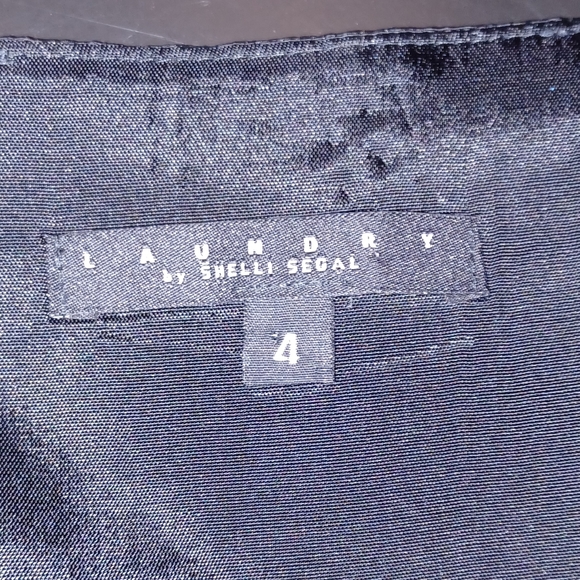 Laundry by Shelli Segal Strapless Sleeveless Bow Black Bubble Mini Dress Size 4 - Picture 4 of 5